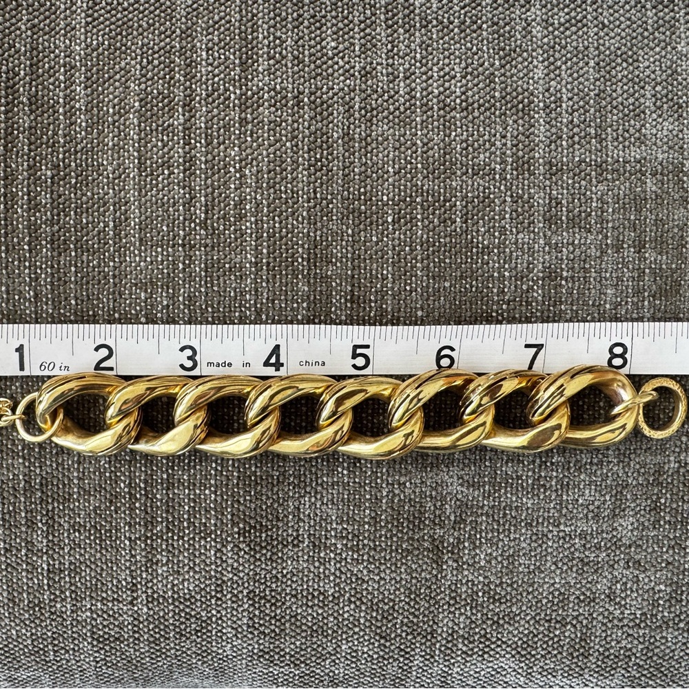 Vaubel Chunky Gold Plated Chain Bracelet - Picture 5 of 7